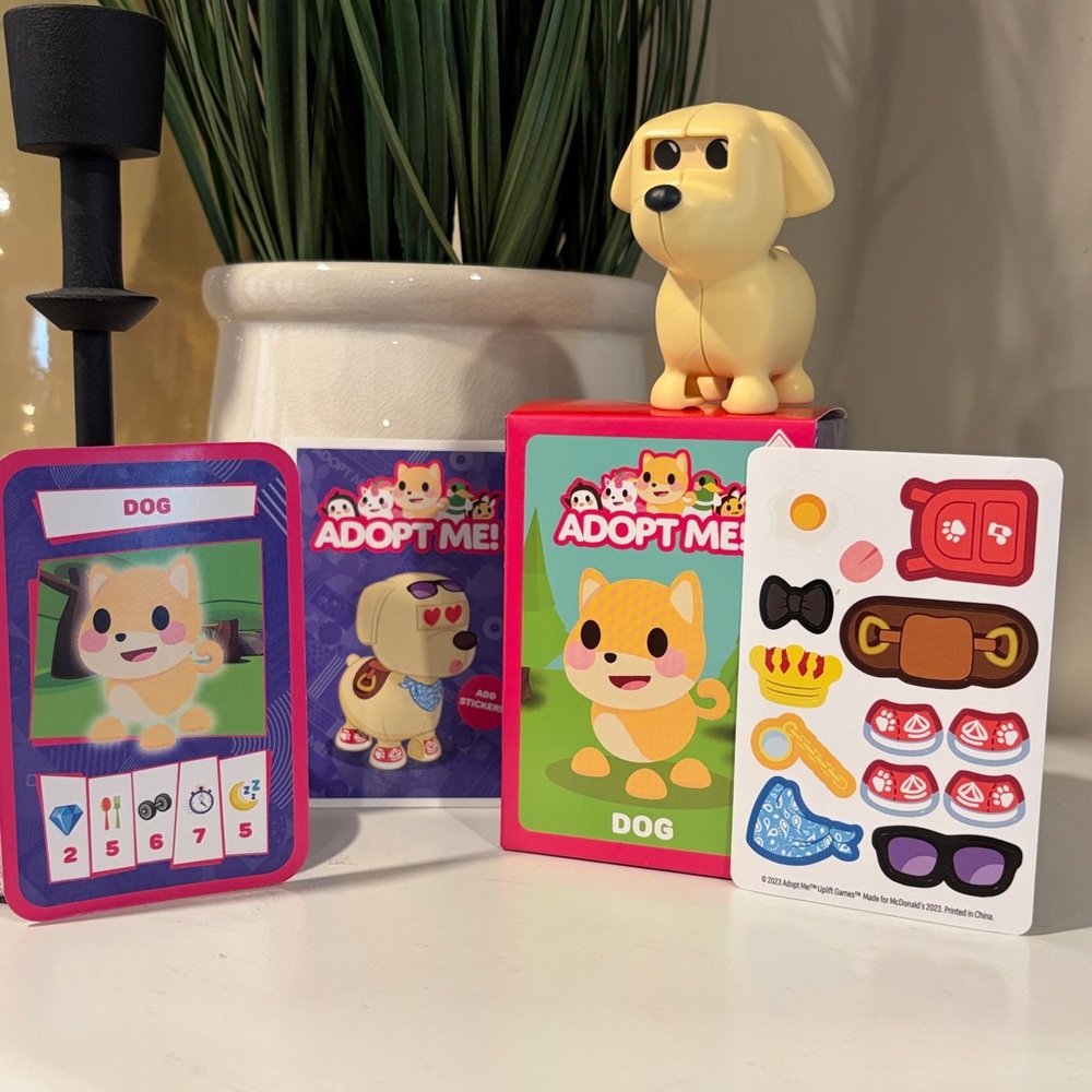 2023 McDonald’s ADOPT ME Happy Meal toy - Dog - BRAND NEW!!   kids toys dogs kid